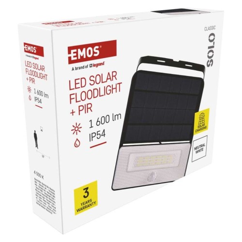 Applique LED Solare 4000K con Sensore... Applique LED Solare 4000K con Sensore...