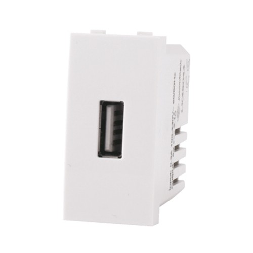 Presa USB singola LUMITEK LK40044 | Compatibile Serie EGO Nova Line