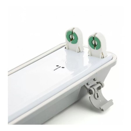 Plafoniera Stagna IP65 2x120cm Cablata per Tubi LED T8 | Robusta e Versatile