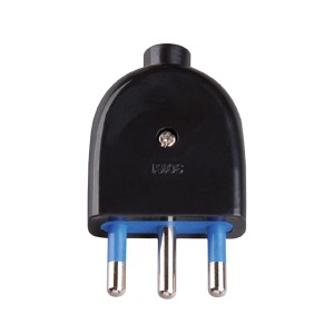 Spina Volante 16A Nera Ecova 33008