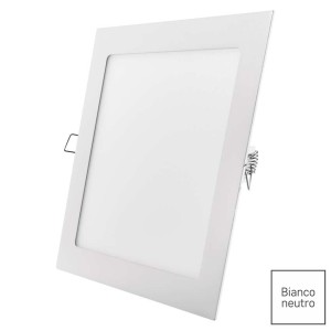Pannello LED Quadrato Bianco da Incasso 12W 4000K 840lm IP40 | Stellar 99XLED632