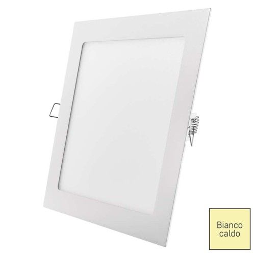 Pannello LED Quadrato Bianco da Incasso 18W 2700K 1350lm IP40 | Stellar 99XLED635