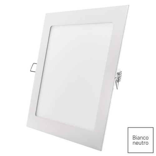 Pannello LED Quadrato Bianco da Incasso 24W 4000K 1920lm IP40 | Stellar 99XLED636