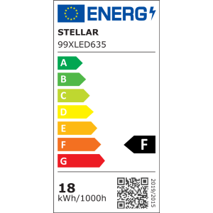 Pannello LED Quadrato Bianco da Incasso 18W 2700K 1350lm IP40 | Stellar 99XLED635 2