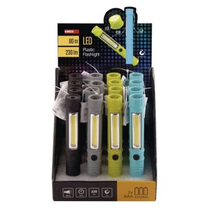 Espositore con 16 Torce COB LED EMOS P3897, 230 lm, con Clip e Magnete 2