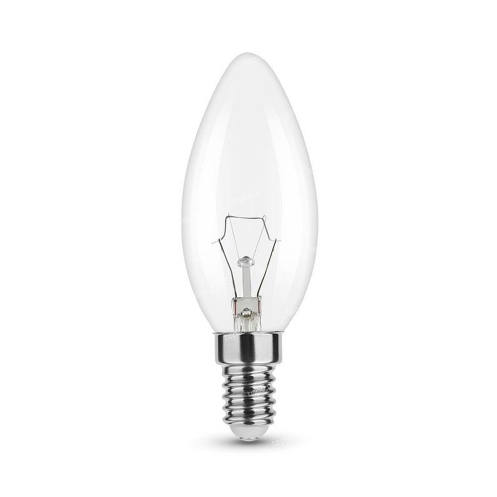 LAMPADINA INCANDESCENZA E14 40W OLIVA DIMMERABILE - LAMPADINE INCA