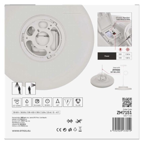 Plafoniera LED DIONI Bianca 18W/13W... Plafoniera LED DIONI Bianca 18W/13W...
