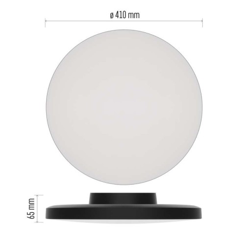 Plafoniera LED DIONI Nera 32W/22W CCT... Plafoniera LED DIONI Nera 32W/22W CCT...