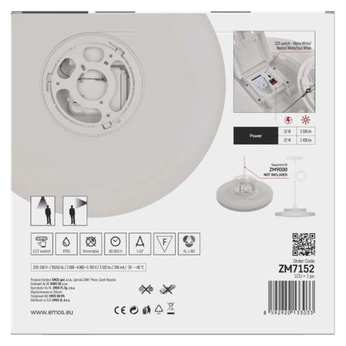 Plafoniera LED DIONI Bianca 32W/22W... Plafoniera LED DIONI Bianca 32W/22W...