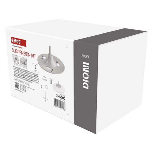 Kit di Sospensione Bianco EMOS ZM9000 per Plafoniere LED DIONI