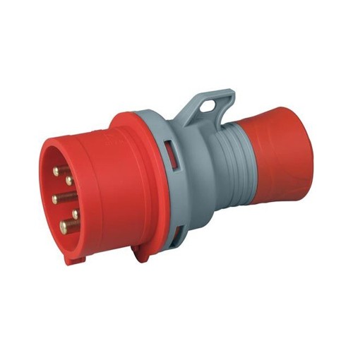 Spina mobile industriale 3P+N+T 16A 400V IP44 ROSI 9215 con neutro per carichi misti trifase e monofase