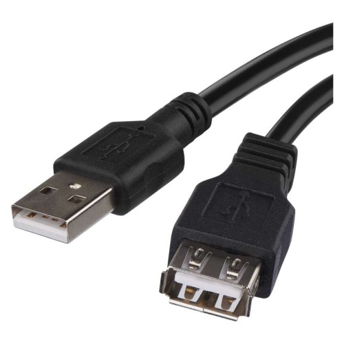 Prolunga USB 2.0 A Maschio – A Femmina 2m Nero | EMOS S70201