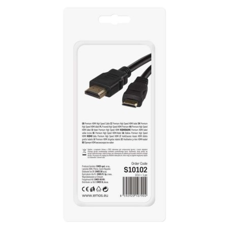 Cavo HDMI 2.0 High Speed con Connettori A-C 1,5m UHD 4K | EMOS S10102