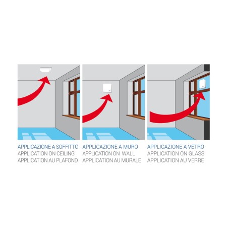 Aspiratore da Muro Levante Nero d.90mm con Valvola Antiriflusso | LUX 301N