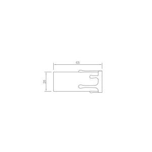 Portalampade Finta Candela Bianco E14 Termoplastico con Niples 2
