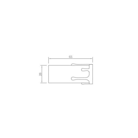 Portalampade Finta Candela Antico E14 Termoplastico con Niples