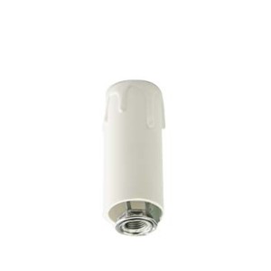 Portalampade Finta Candela Bianco E14 Termoplastico con Niples