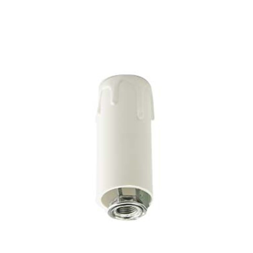 Portalampade Finta Candela Bianco E14 Termoplastico con Niples