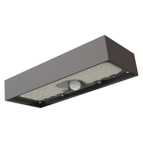 Applique Solare a LED BRIXO Nera con Sensore di Movimento 350lm 4000K IP65 | EMOS ZG162S