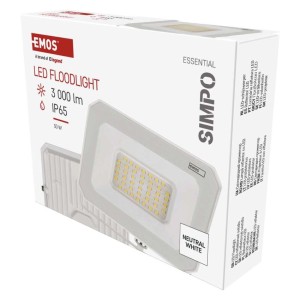 Faro LED SIMPO 30W 3000lm 4000K Colore Bianco | EMOS ZS2233W 2