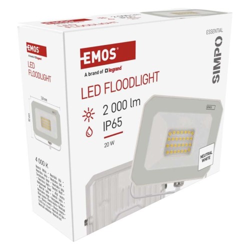 Faro LED SIMPO 20W 2000lm 4000K... Faro LED SIMPO 20W 2000lm 4000K...