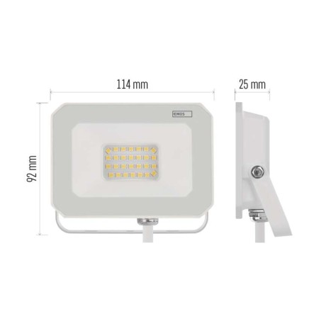 Faro LED SIMPO 20W 2000lm 4000K Colore Bianco | EMOS ZS2223W