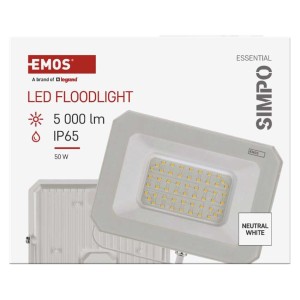 Faro LED SIMPO 50W 5000lm 4000K Colore Bianco| EMOS ZS2243W 2