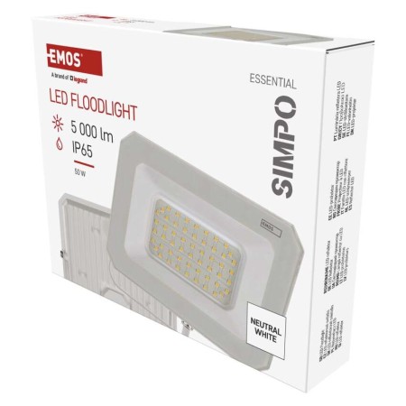 Faro LED SIMPO 50W 5000lm 4000K Colore Bianco| EMOS ZS2243W