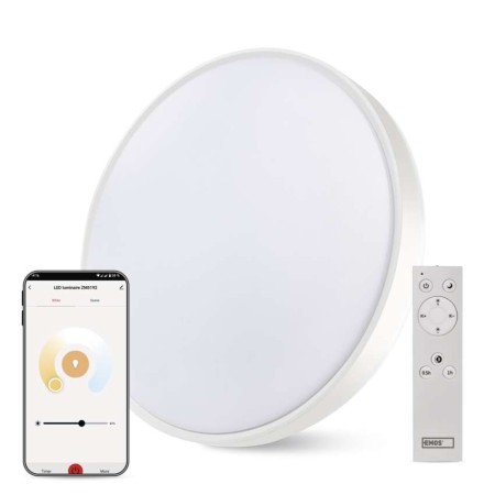 Plafoniera LED Smart EMOS GoSmart 45W (160W), Dimmerabile, CCT 2700–6500K, Controllo WiFi e Vocale Plafoniera LED Smart EMOS GoSmart 45W (160W), Dimmerabile, CCT 2700–6500K, Controllo WiFi e Vocale