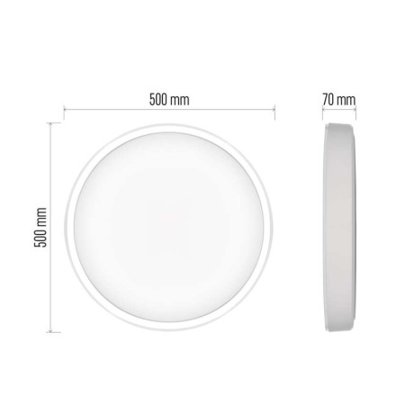 Plafoniera LED Smart GoSmart Rotonda 45W (160W) CCT Dimmerabile WiFi 2700lm | Emos ZM5192
