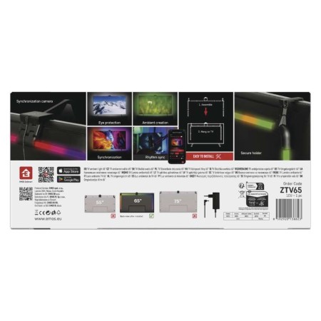 lluminazione LED GoSmart Ambient per TV 65" con Sincronizzazione HD | EMOS ZTV65
