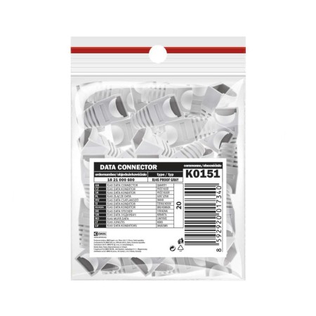 Protezione grigia per spina RJ45 confezione 20pz