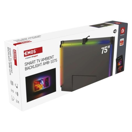 lluminazione LED GoSmart Ambient per TV 75" con Sincronizzazione HD | EMOS ZTV75