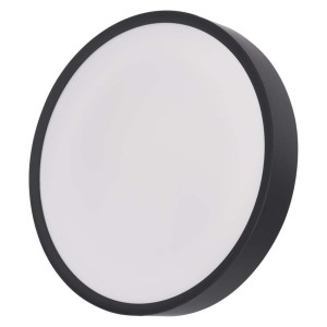 Plafoniera LED rotonda CCT EMOS ZM4401 nera, luce regolabile 17W con telecomando. 2