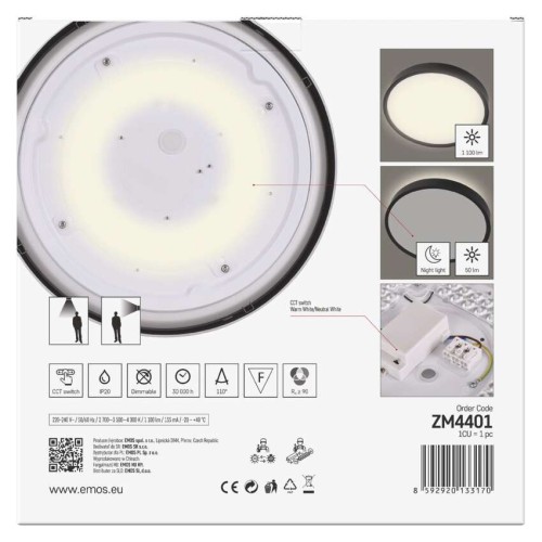 Plafoniera LED Rori Rotonda CCT 17W... Plafoniera LED Rori Rotonda CCT 17W...