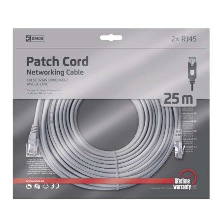 CAVO DI RETE PATCH 25mt CAT5E NON SCHERMATO EMOS S9130