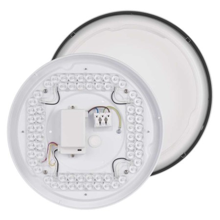 Plafoniera LED Rori Rotonda CCT 17W Dimmerabile con Telecomando Nera | EMOS ZM4401