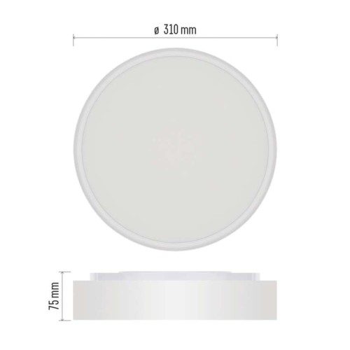 Plafoniera LED Rori Rotonda CCT 17W...