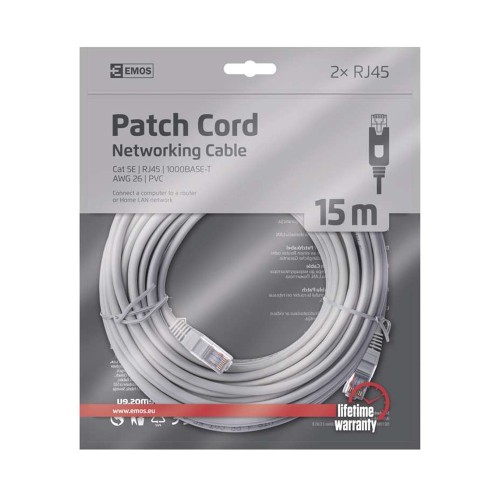 CAVO DI RETE PATCH 15mt CAT5E NON... CAVO DI RETE PATCH 15mt CAT5E NON...