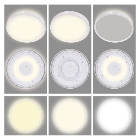 Plafoniera LED Rori Rotonda CCT 17W Dimmerabile con Telecomando Bianca | EMOS ZM4400