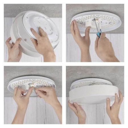 Plafoniera LED Rori Rotonda CCT 17W Dimmerabile con Telecomando Bianca | EMOS ZM4400