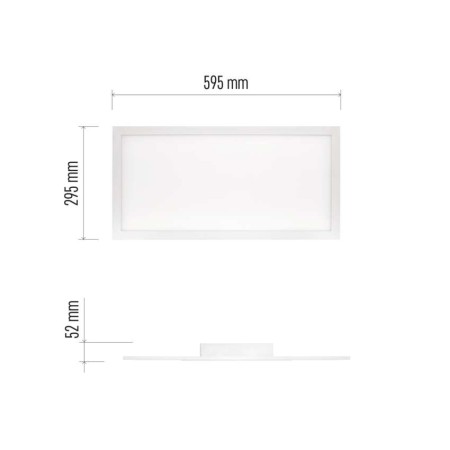 Pannello LED Rivi 30x60 CCT Dimmerabile 25W con Telecomando | EMOS ZM5172