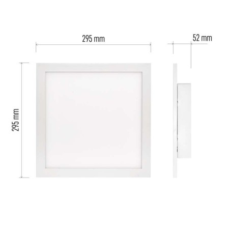 Pannello LED Rivi 30x30 CCT Dimmerabile 20W con Telecomando | EMOS ZM5171