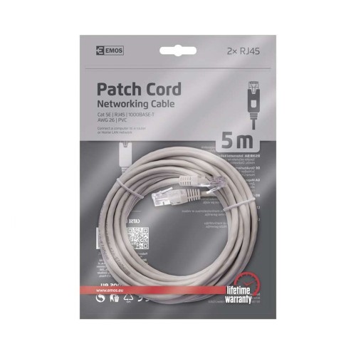 CAVO DI RETE PATCH 5mt CAT5E NON... CAVO DI RETE PATCH 5mt CAT5E NON...