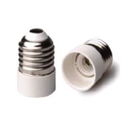 Adattatore Portalampada Convertitore da E27 a E14 Bianco