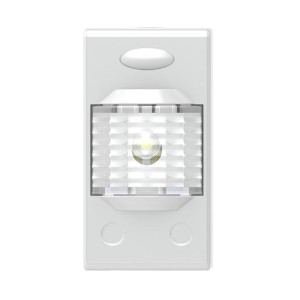 Segnapasso LED 1 Modulo Compatibile Vimar Plana con Luce Bianca | ZIPPO 31001B
