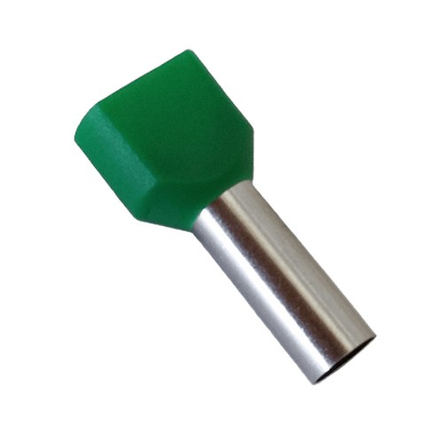 Terminale a tubetto isolato doppio 2x6mm² con isolamento in PVC | ELMARK 59029TE