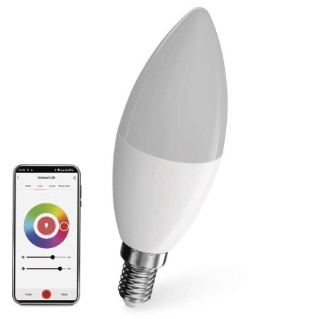 Lampadina LED intelligente GoSmart E14 RGB 4.8W dimmerabile WiFi controllo smartphone multicolore smart home EMOS ZQW322R