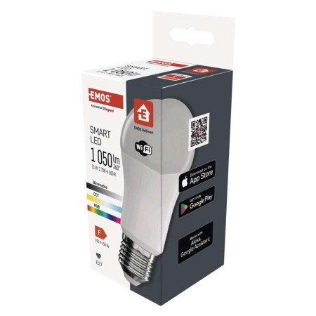 Lampadina LED RGB GoSmart Goccia 11W Wi-Fi: Controllo Completo Tramite App Smartphone | EMOS ZQW515R