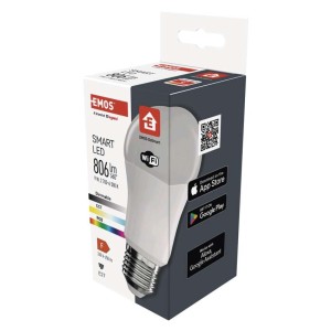 Lampadina LED RGB GoSmart A60 E27 9W Wi-Fi con controllo tramite app | EMOS ZQW514R 2